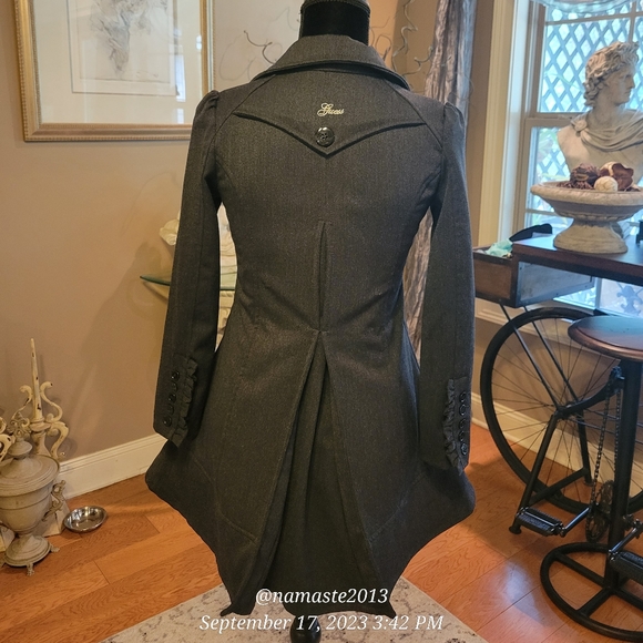 Guess Pleated Lined Overcoat Children's M (10/12) #507 - Picture 3 of 14